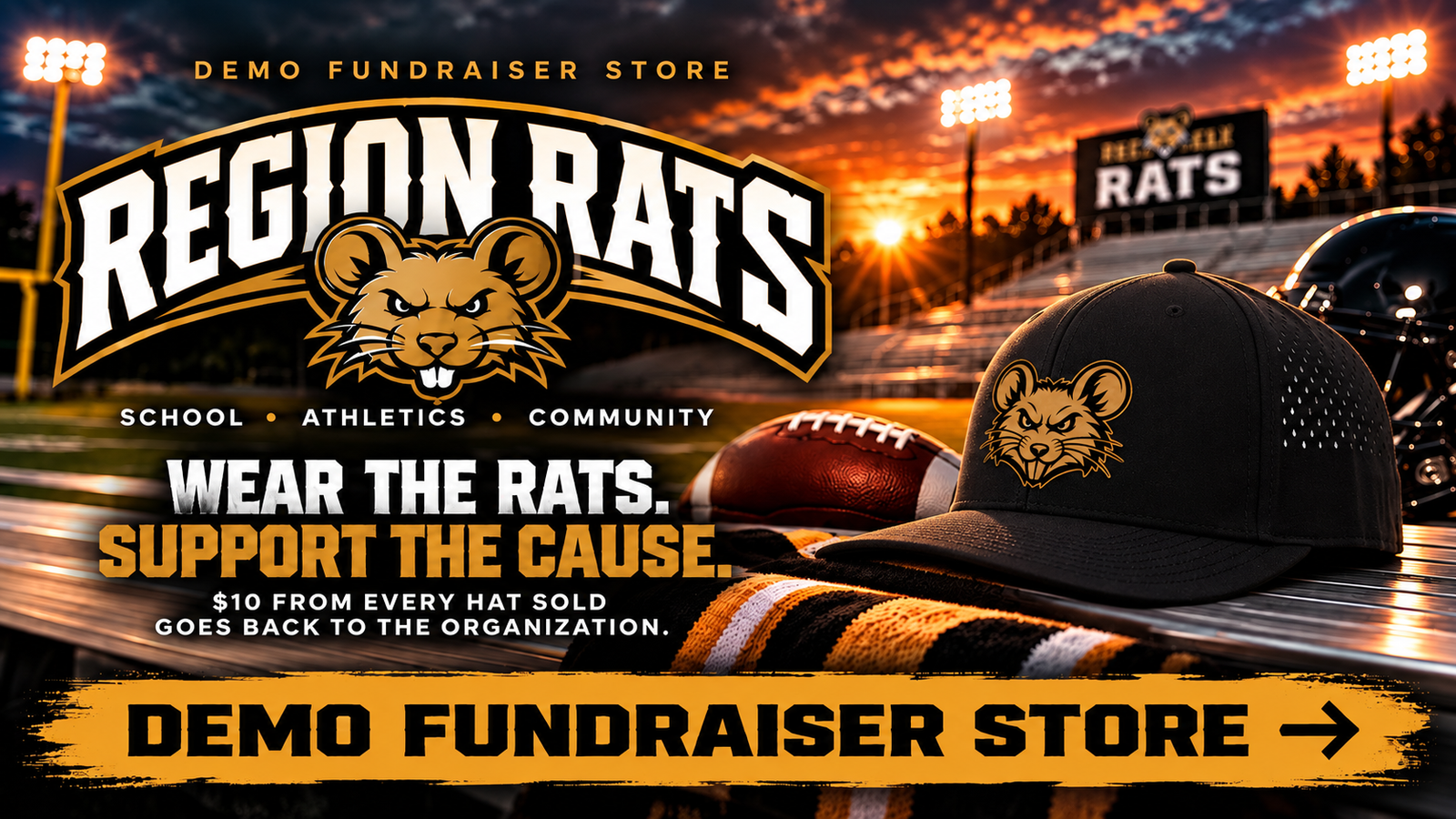Region Rats Demo Fundraiser Store
