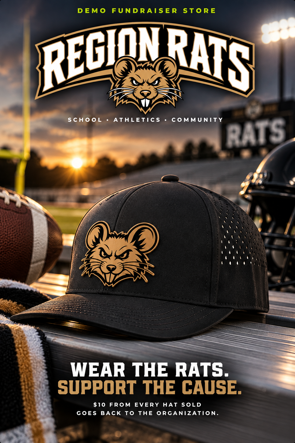 Region Rats fundraiser hat